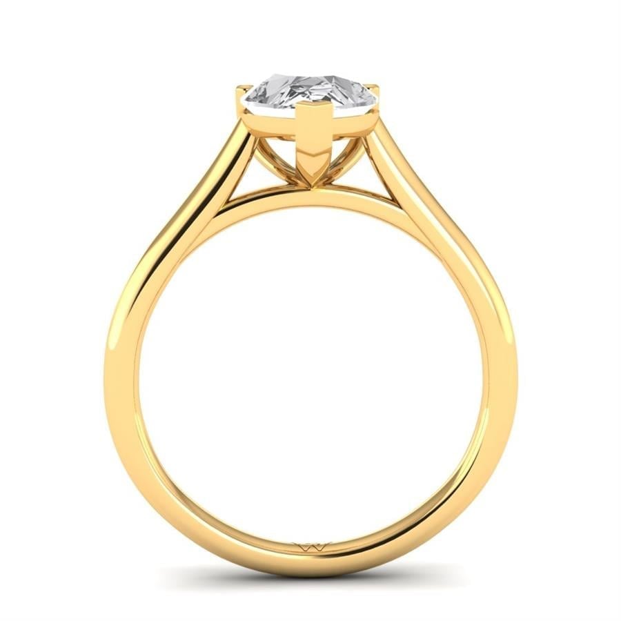 Solitaires Aurenne Or Jaune Oxyde de zirconium 2 ct