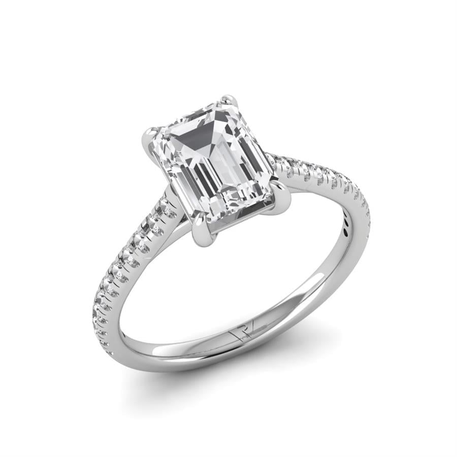 Solitaires Aurêve Or Blanc Oxyde de zirconium 2.20 ct