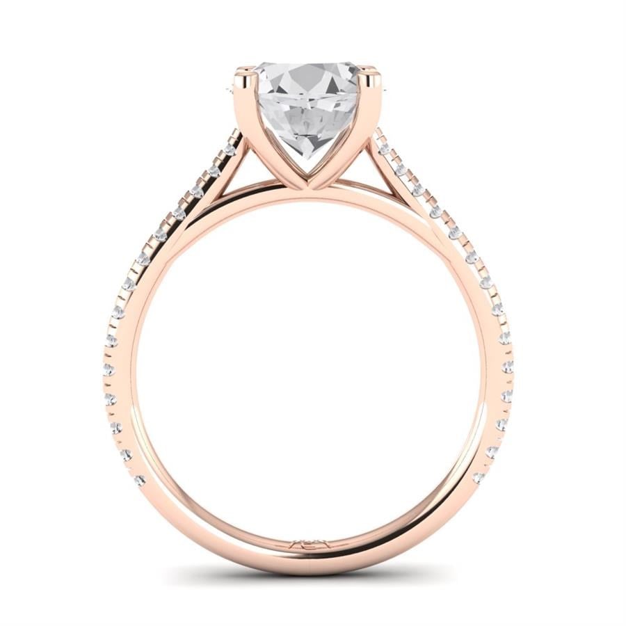 Solitaires Avenelle Or Rose Oxyde de zirconium 2.15 ct