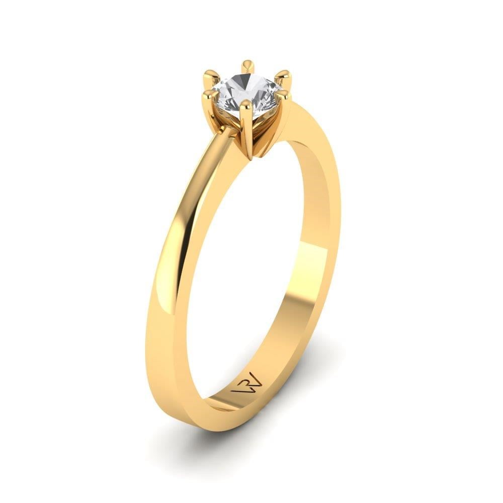 Solitaires Belle Or Jaune Diamant 0.3 ct