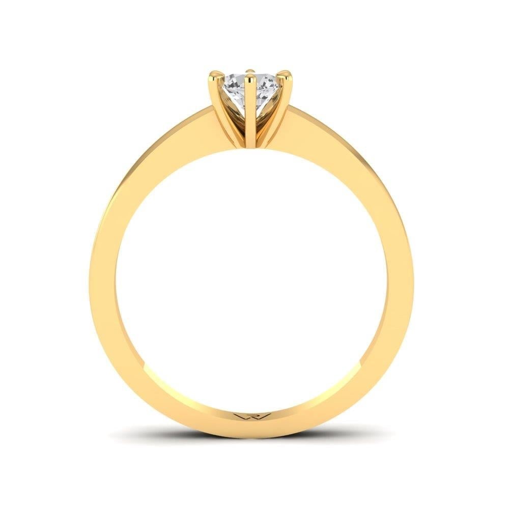 Solitaires Belle Or Jaune Diamant 0.3 ct