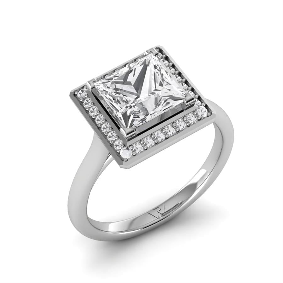 Solitaires Carensa Or Blanc Diamant 2.15 ct