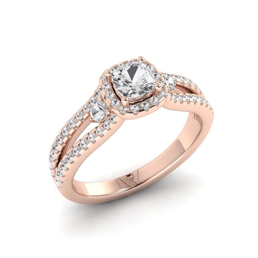 Solitaires Dune Or Rose Diamant 1 ct