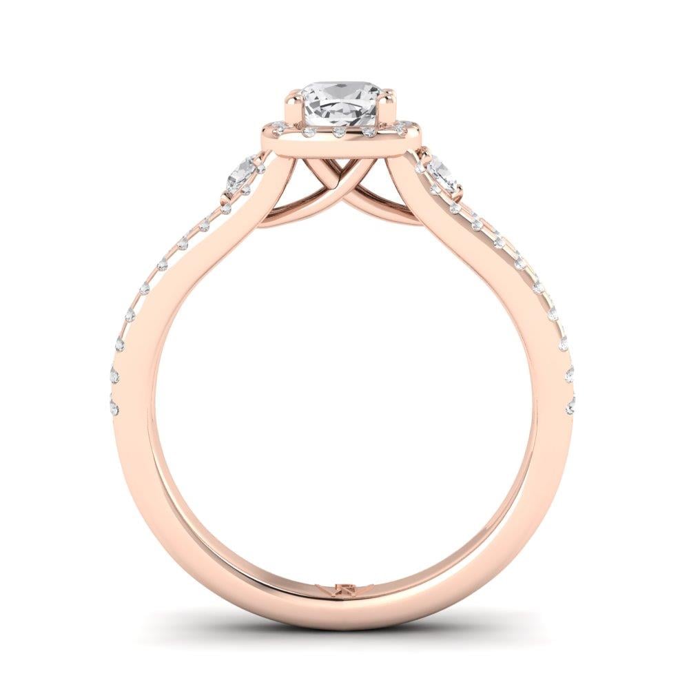 Solitaires Dune Or Rose Diamant 1 ct