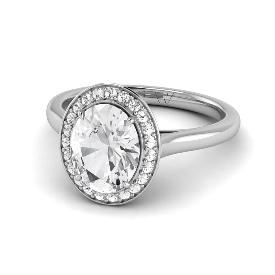 Solitaires Eirys Argent Rhodié Blanc Diamant 2.15 ct