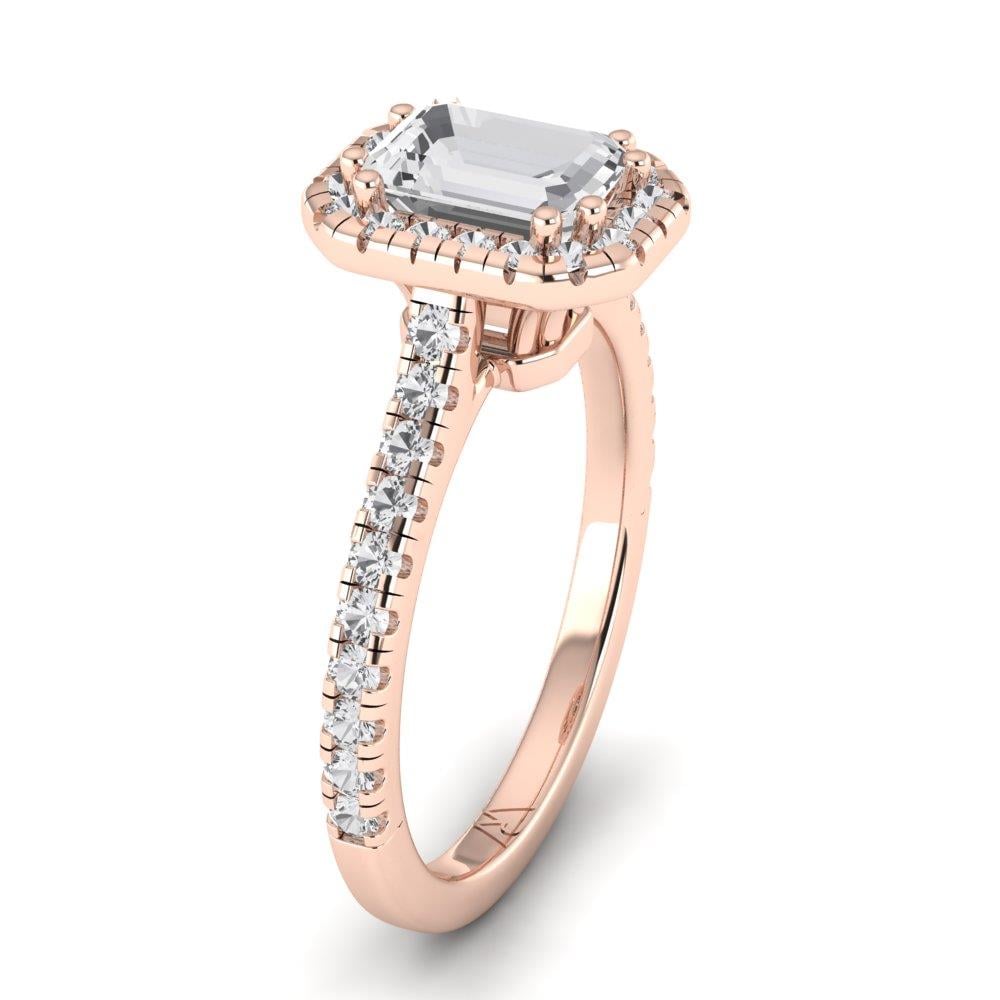 Solitaires Elixir Or Rose Diamant 1.60 ct