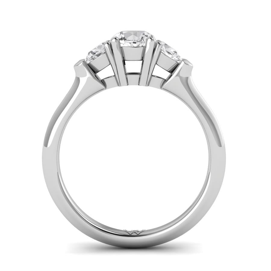 Solitaires Envolée Or Blanc Diamant 0.95 ct