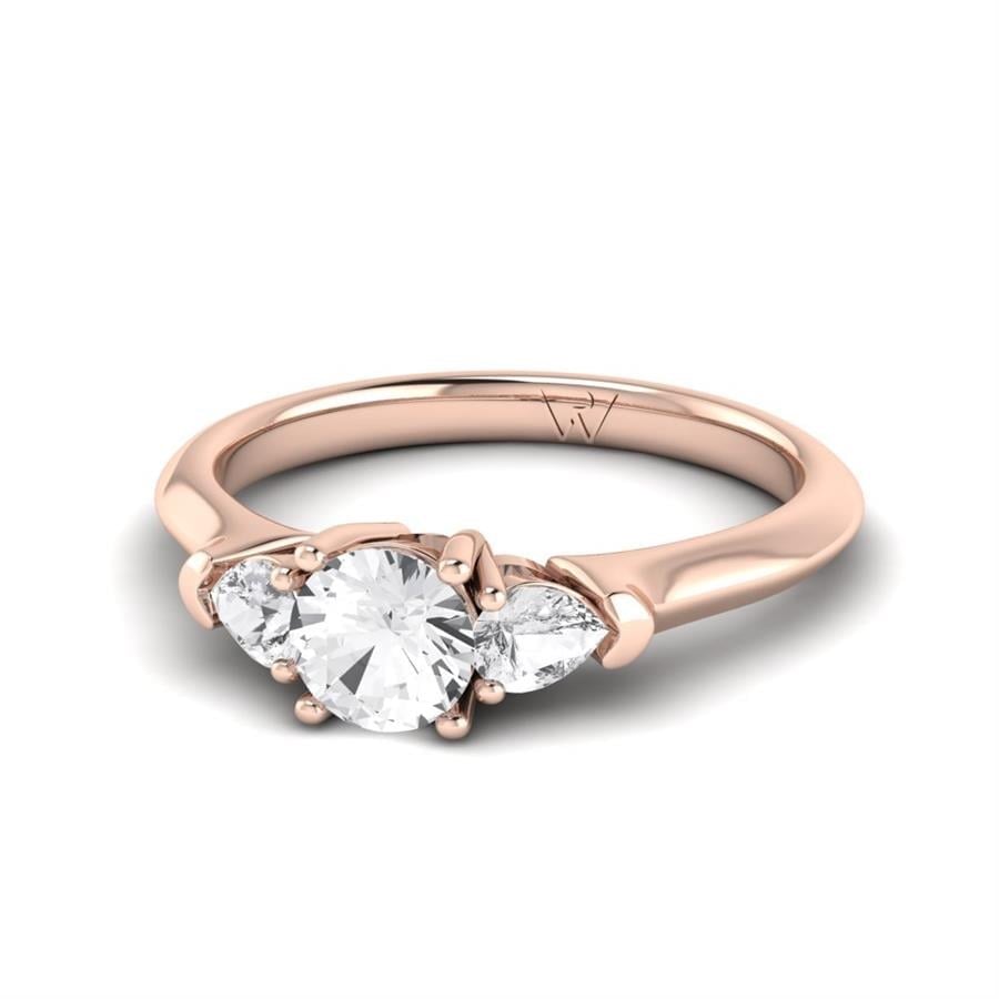 Solitaires Envolée Or Rose Diamant 0.95 ct