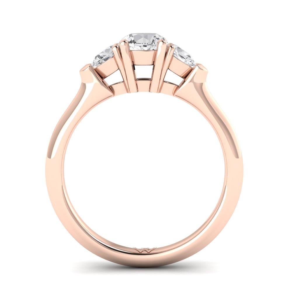 Solitaires Envolée Or Rose Oxyde de zirconium 0.95 ct