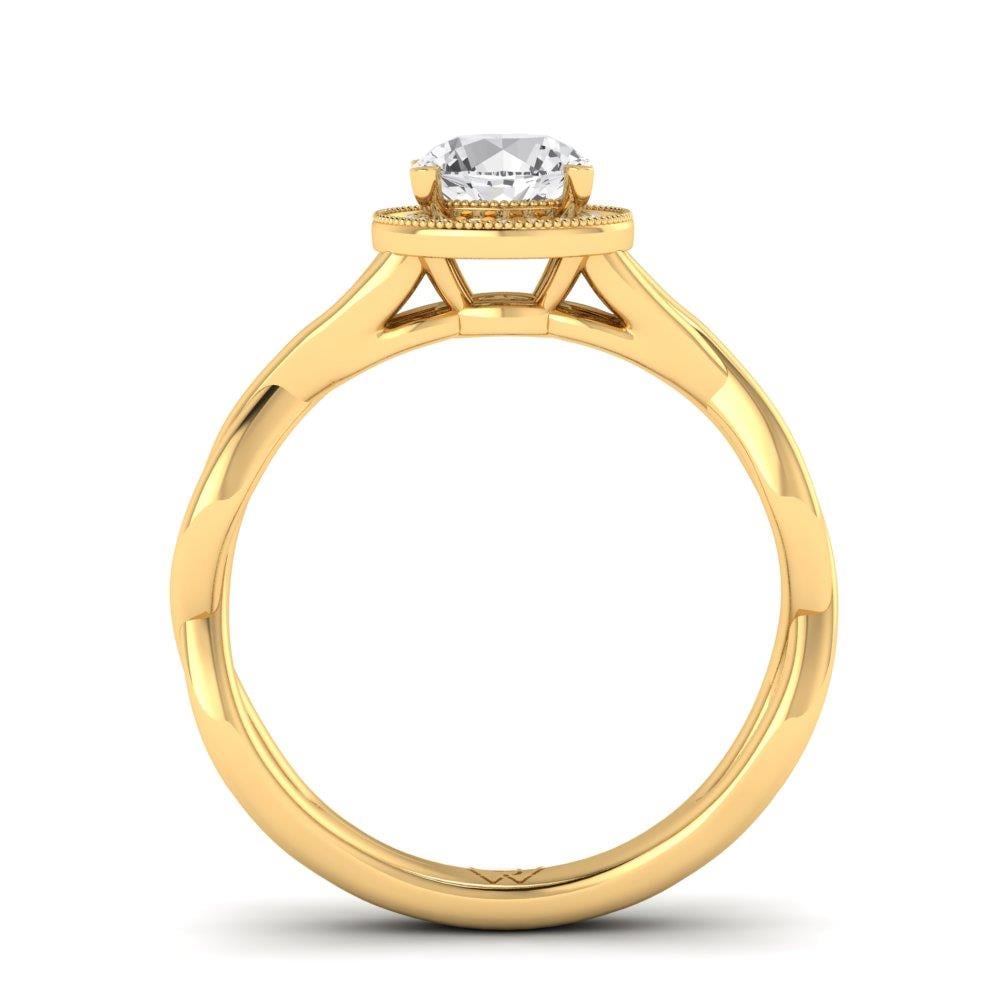 Solitaires Floréal Or Jaune Oxyde de zirconium 0.75 ct