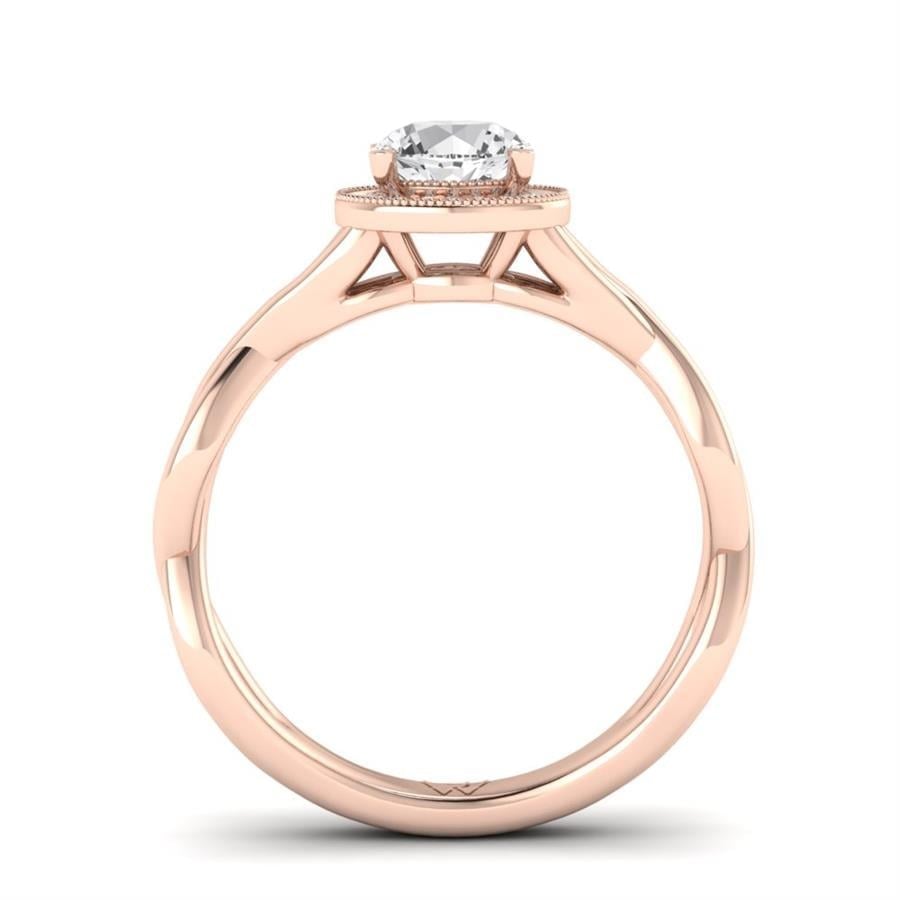 Solitaires Floréal Or Rose Diamant 0.75 ct
