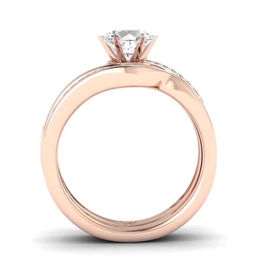 Solitaires Fusion Or Rose Diamant 1.15 ct