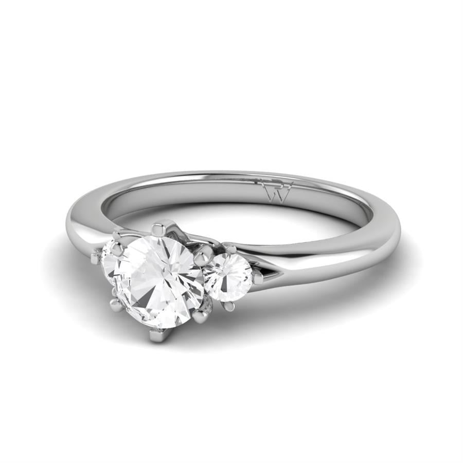 Solitaires Galante Argent Rhodié Blanc Diamant 0.75 ct