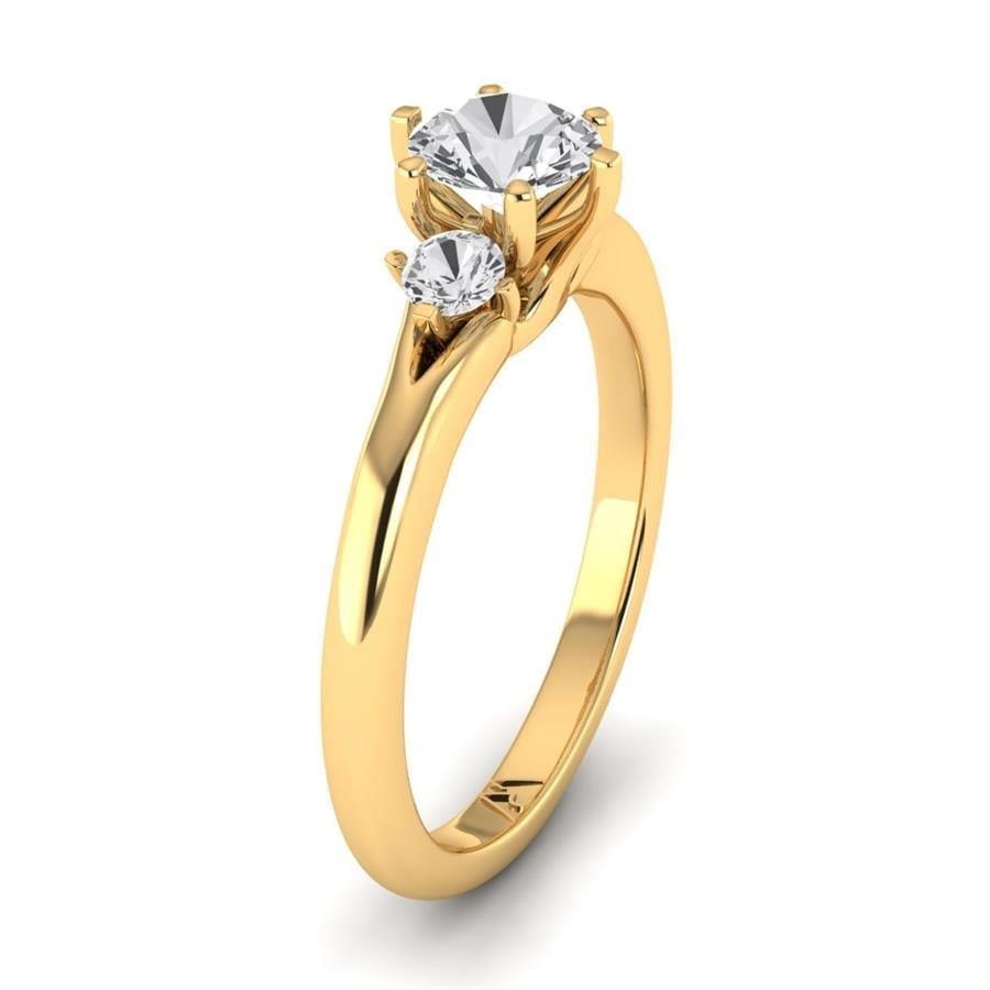 Solitaires Galante Or Jaune Oxyde de zirconium 0.75 ct