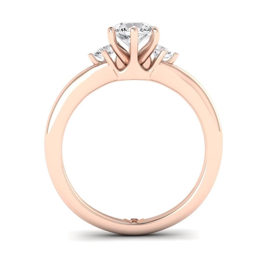 Solitaires Galante Or Rose Diamant 0.75 ct