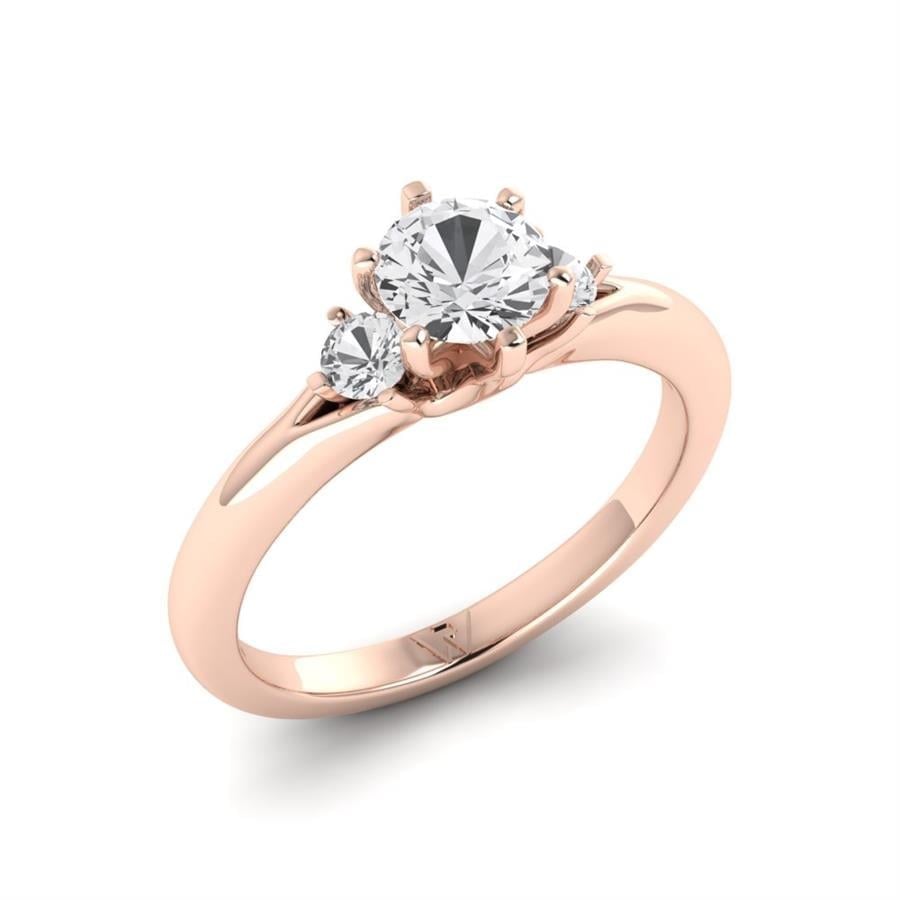 Solitaires Galante Or Rose Diamant 0.75 ct