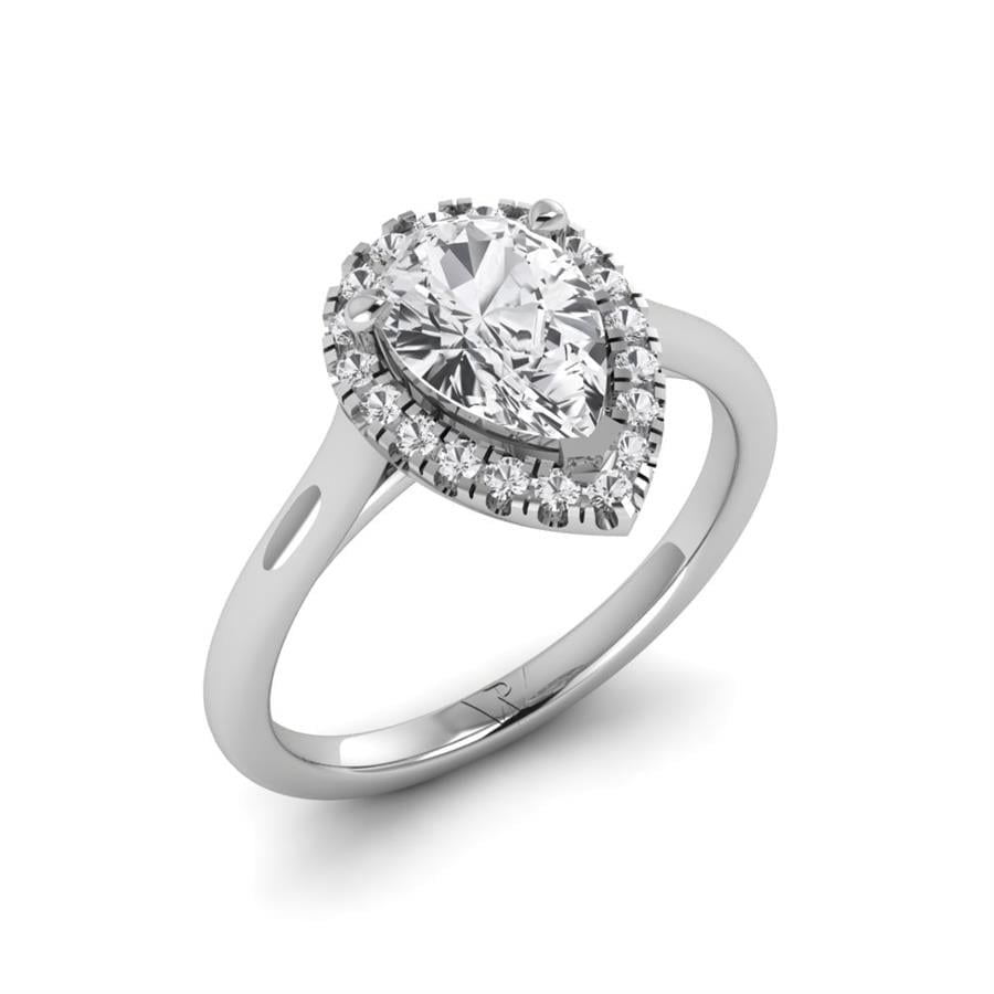 Solitaires Glacine Or Blanc Diamant 2.15 ct