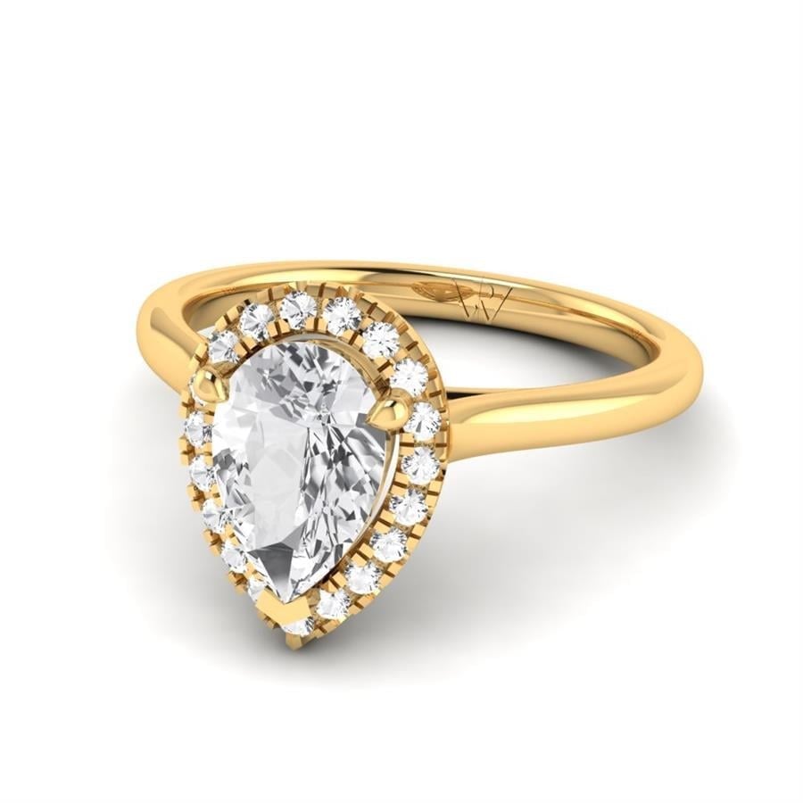 Solitaires Glacine Or Jaune Diamant 2.15 ct