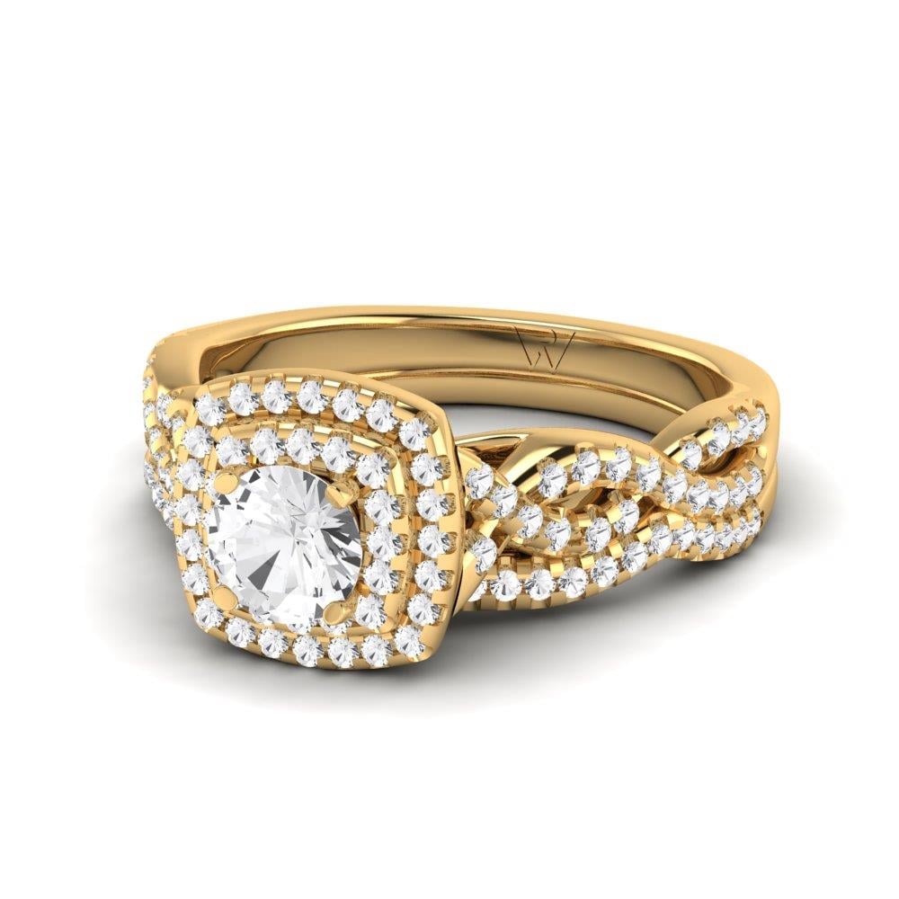 Solitaires Harmonie Or Jaune Oxyde de zirconium 1 ct