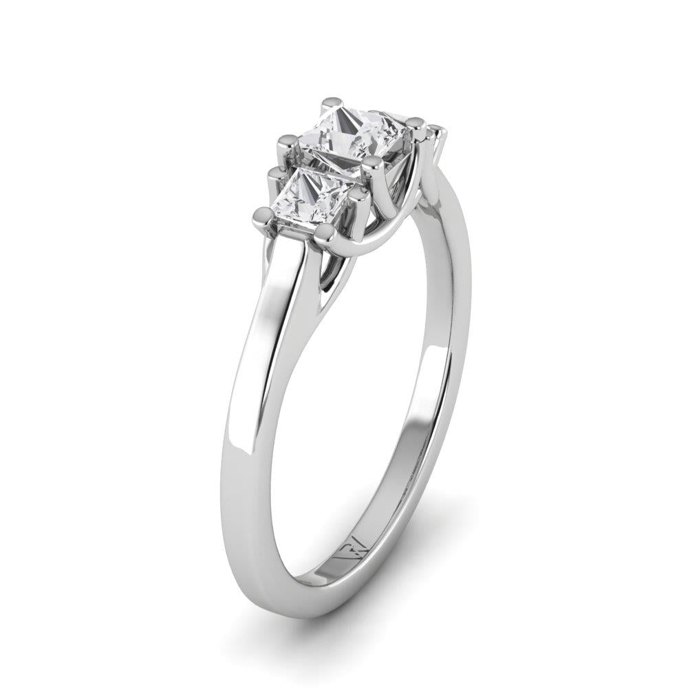 Solitaires Intense Or Blanc Oxyde de zirconium 0.60 ct
