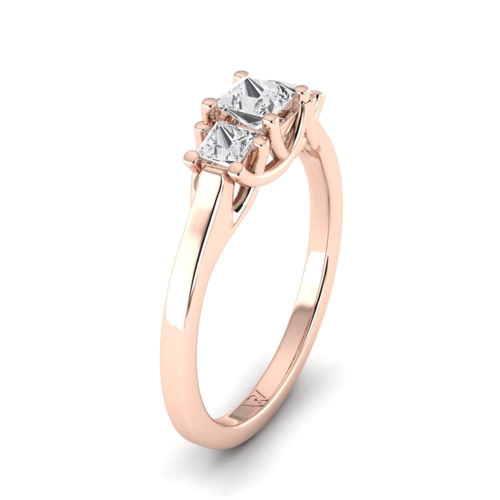 Solitaires Intense Or Rose Diamant 0.60 ct