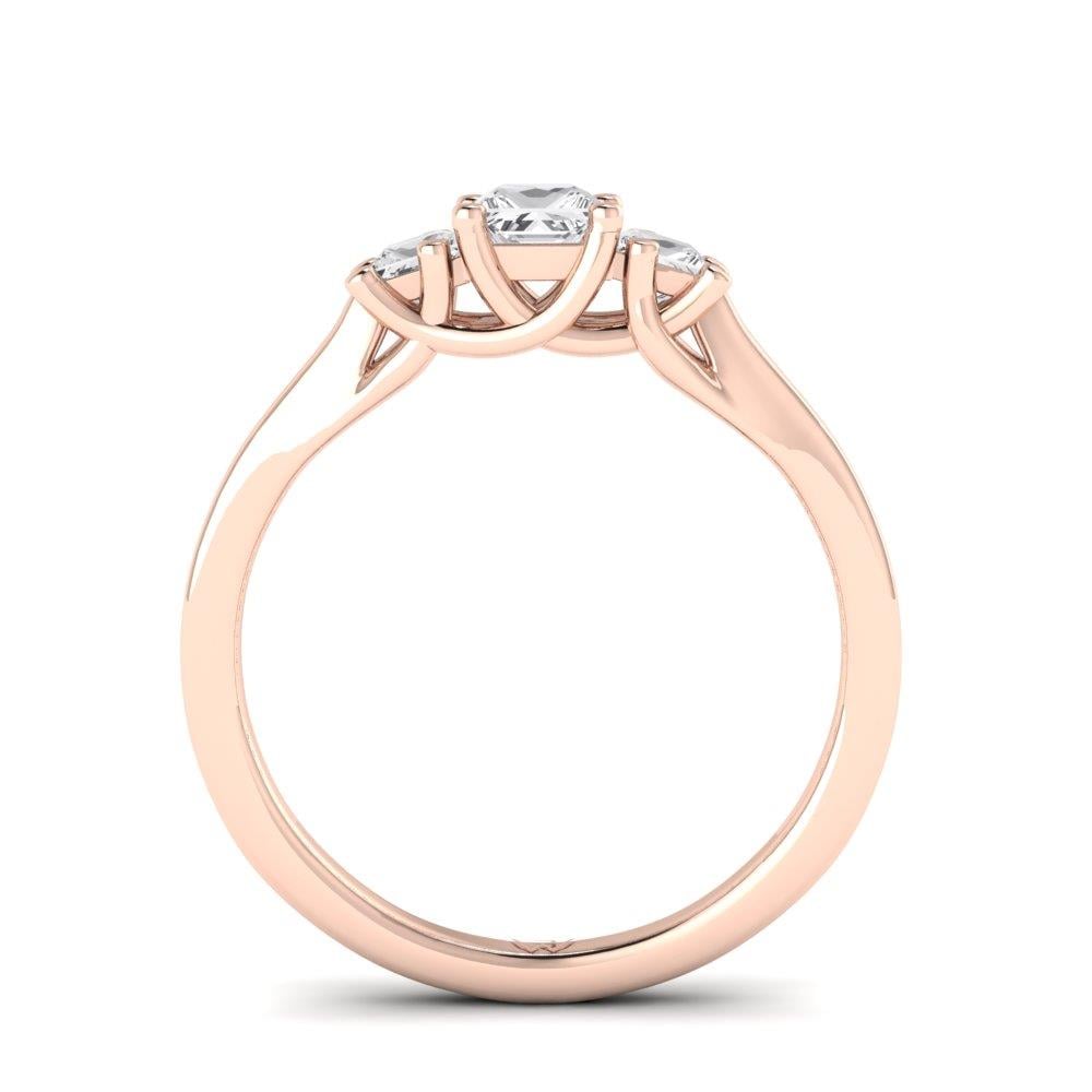 Solitaires Intense Or Rose Oxyde de zirconium 0.60 ct