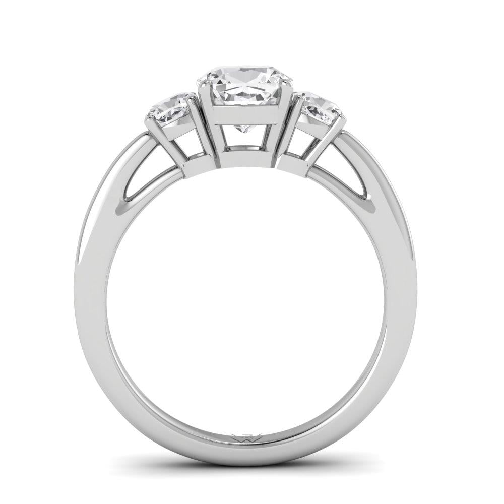 Solitaires Liane Or Blanc Oxyde de zirconium 1.75 ct
