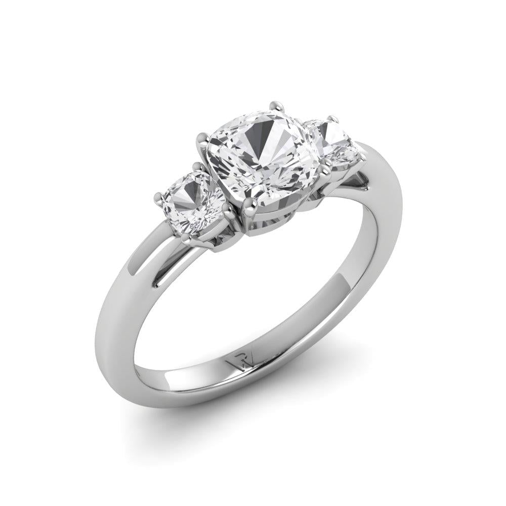 Solitaires Liane Or Blanc Oxyde de zirconium 1.75 ct