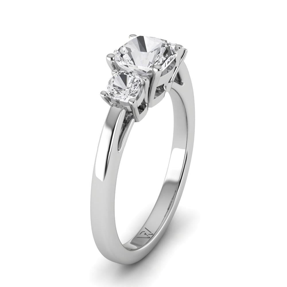 Solitaires Liane Or Blanc Oxyde de zirconium 1.75 ct