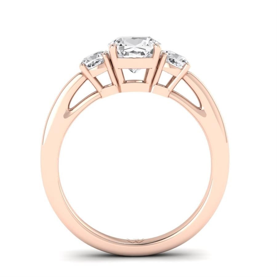 Solitaires Liane Or Rose Oxyde de zirconium 1.75 ct