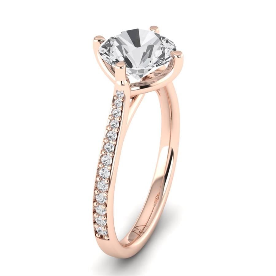 Solitaires Liora Or Rose Diamant 2.20 ct