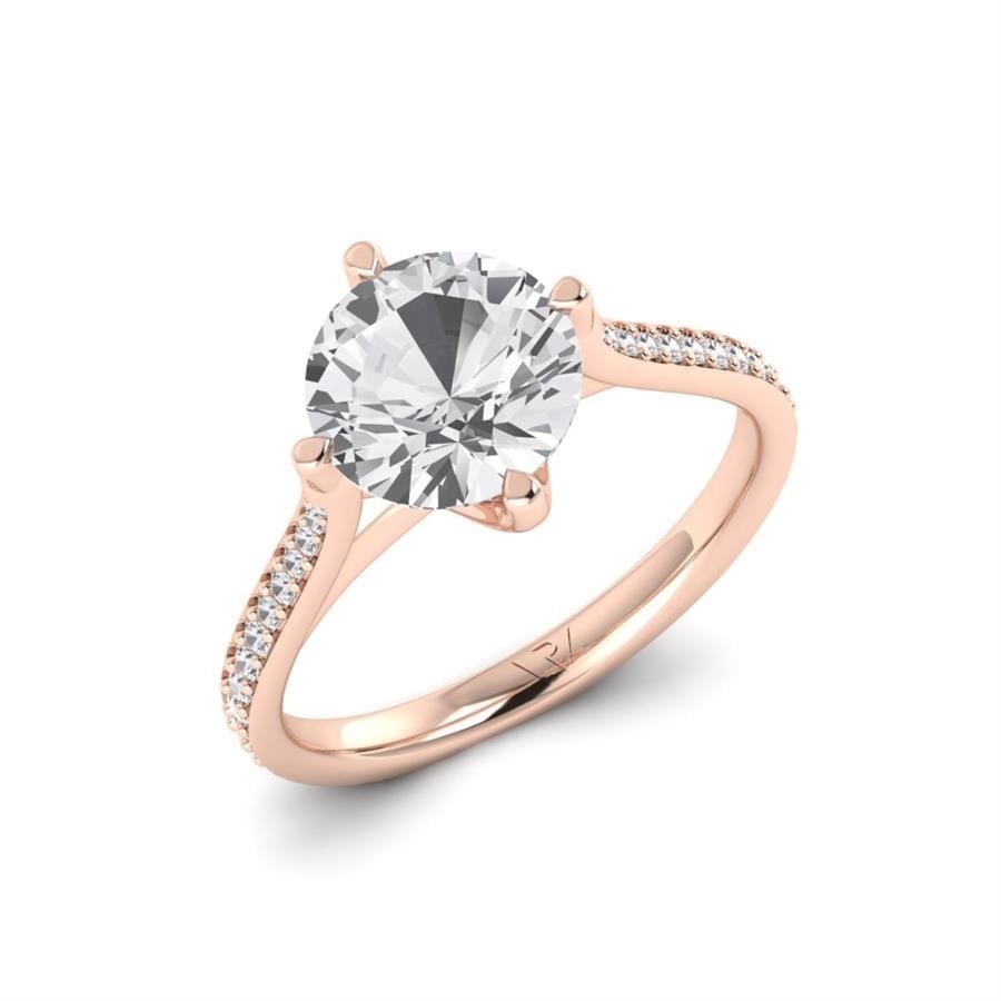 Solitaires Liora Or Rose Diamant 2.20 ct