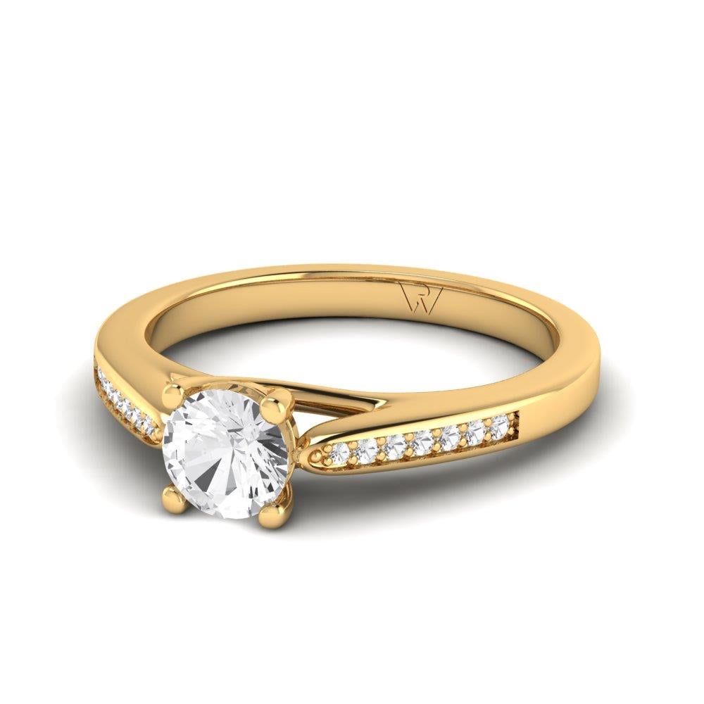 Solitaires Lunelle Or Jaune Oxyde de zirconium 0.65 ct
