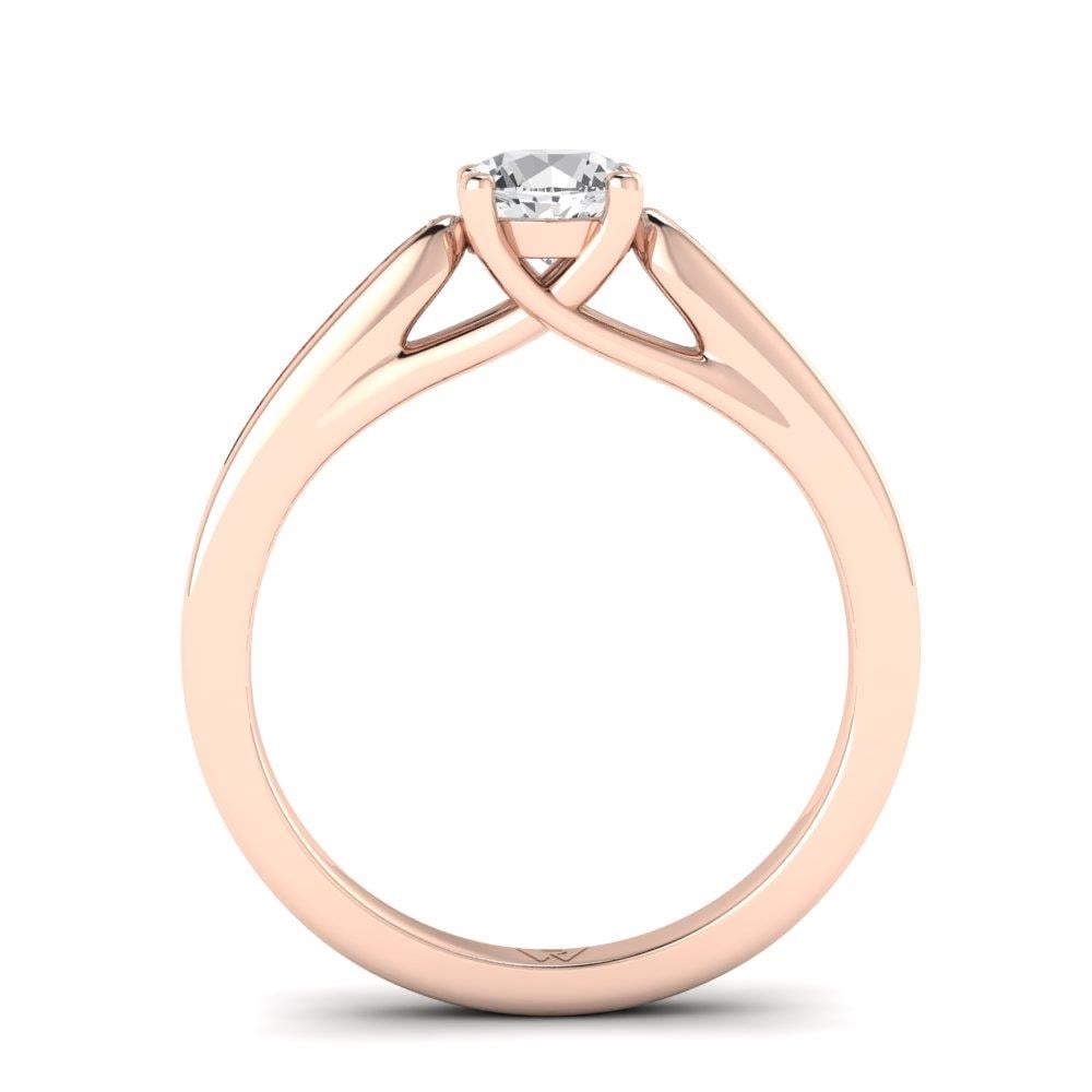 Solitaires Lunelle Or Rose Oxyde de zirconium 0.65 ct
