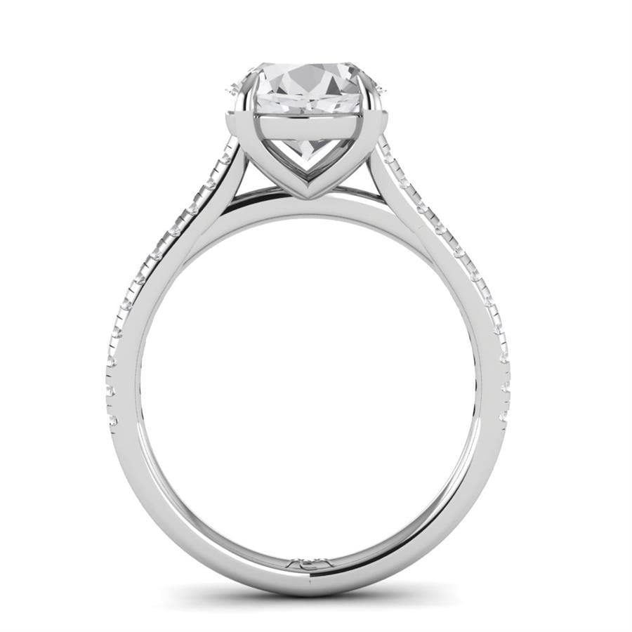 Solitaires Lunira Or Blanc Diamant 2.20 ct
