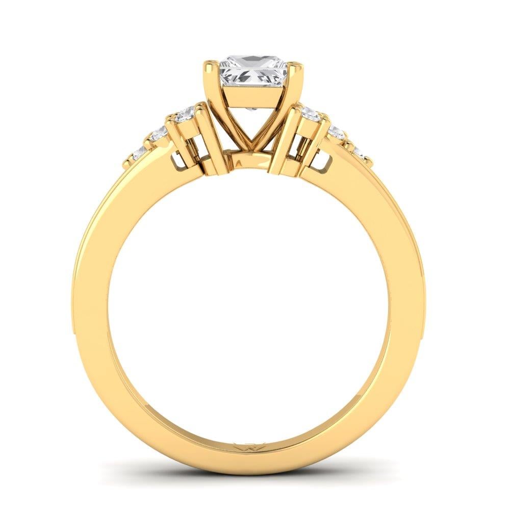 Solitaires Lys Or Jaune Oxyde de zirconium 1 ct