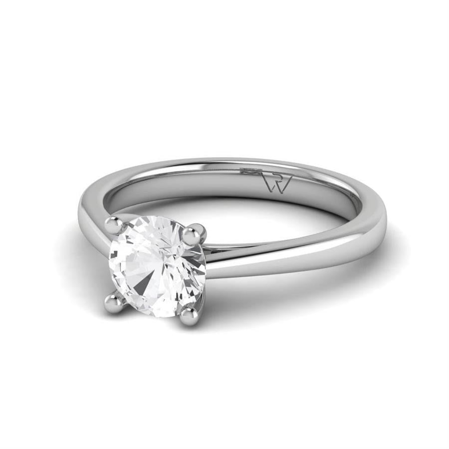 Solitaires Magnifique Argent Oxyde de Zirconium 1 ct