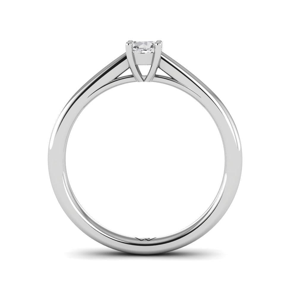 Solitaires Magnifique Or Blanc Diamant 0.20 ct