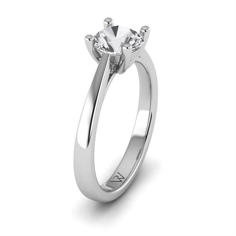 Solitaires Magnifique Or Blanc Diamant de Synthèse 5.20 ct