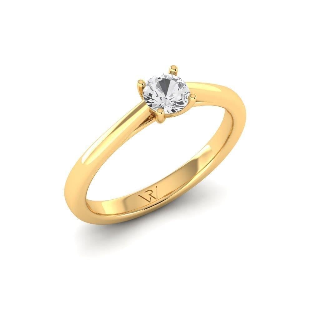 Solitaires Magnifique Or Jaune Diamant 0.33 ct