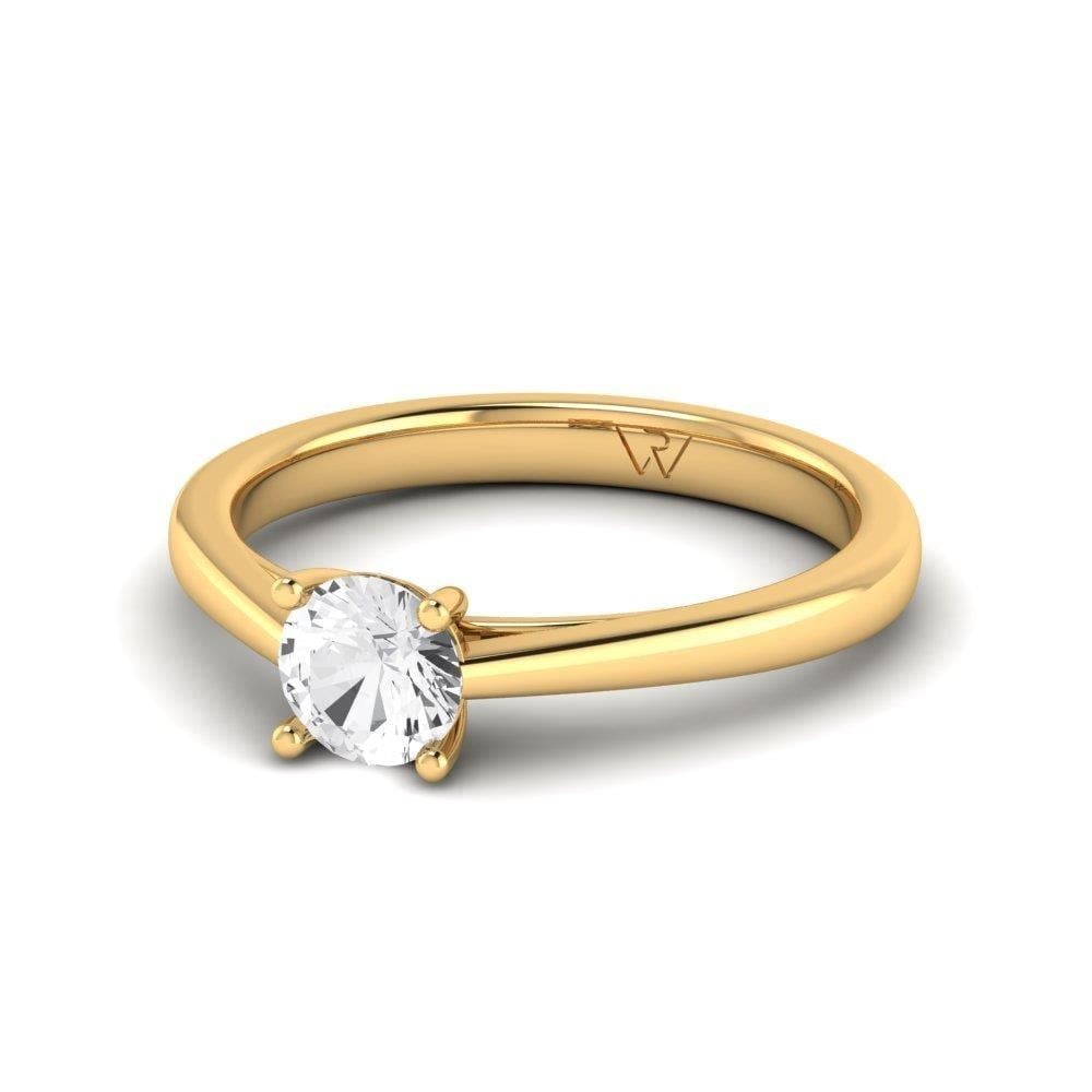 Solitaires Magnifique Or Jaune Diamant 0.50 ct