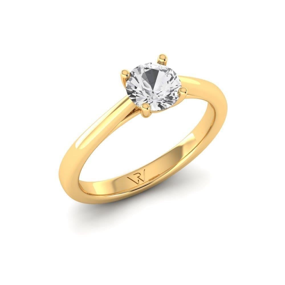 Solitaires Magnifique Or Jaune Diamant 0.75 ct