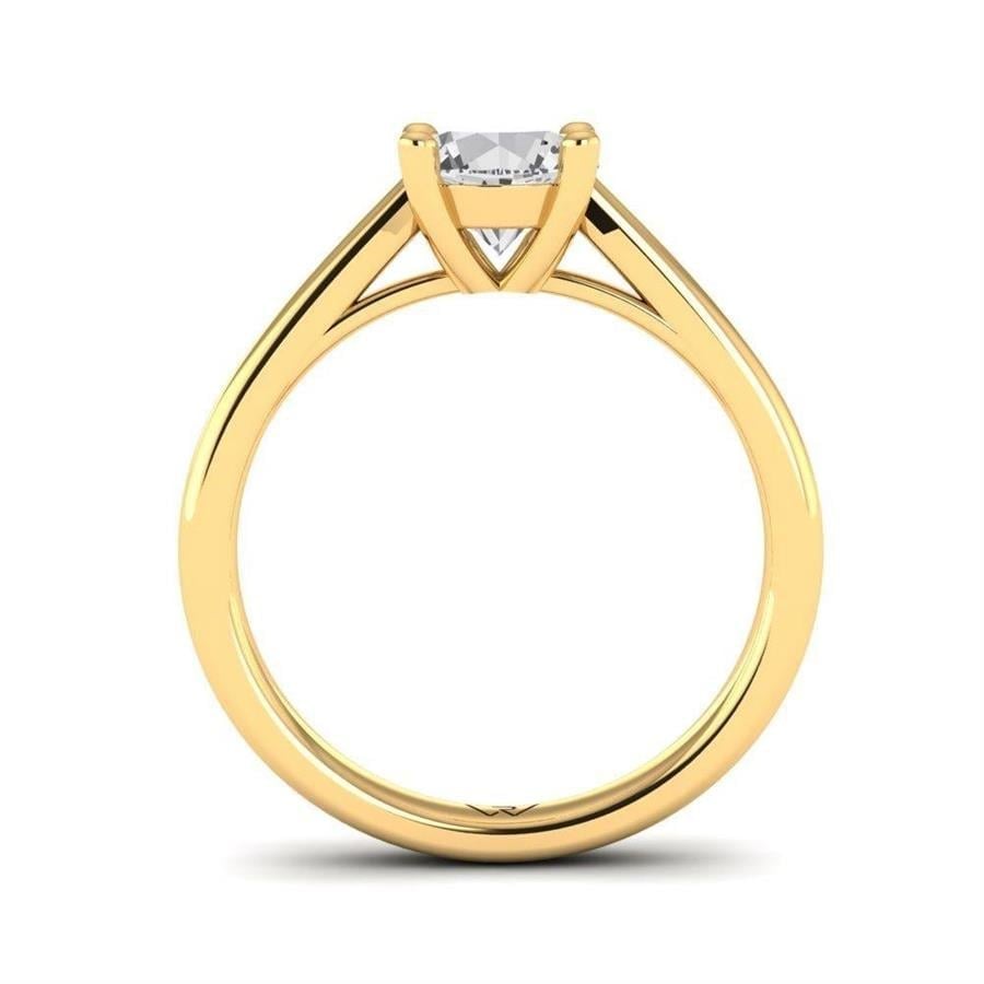 Solitaires Magnifique Or Jaune Diamant de Synthèse 1 ct