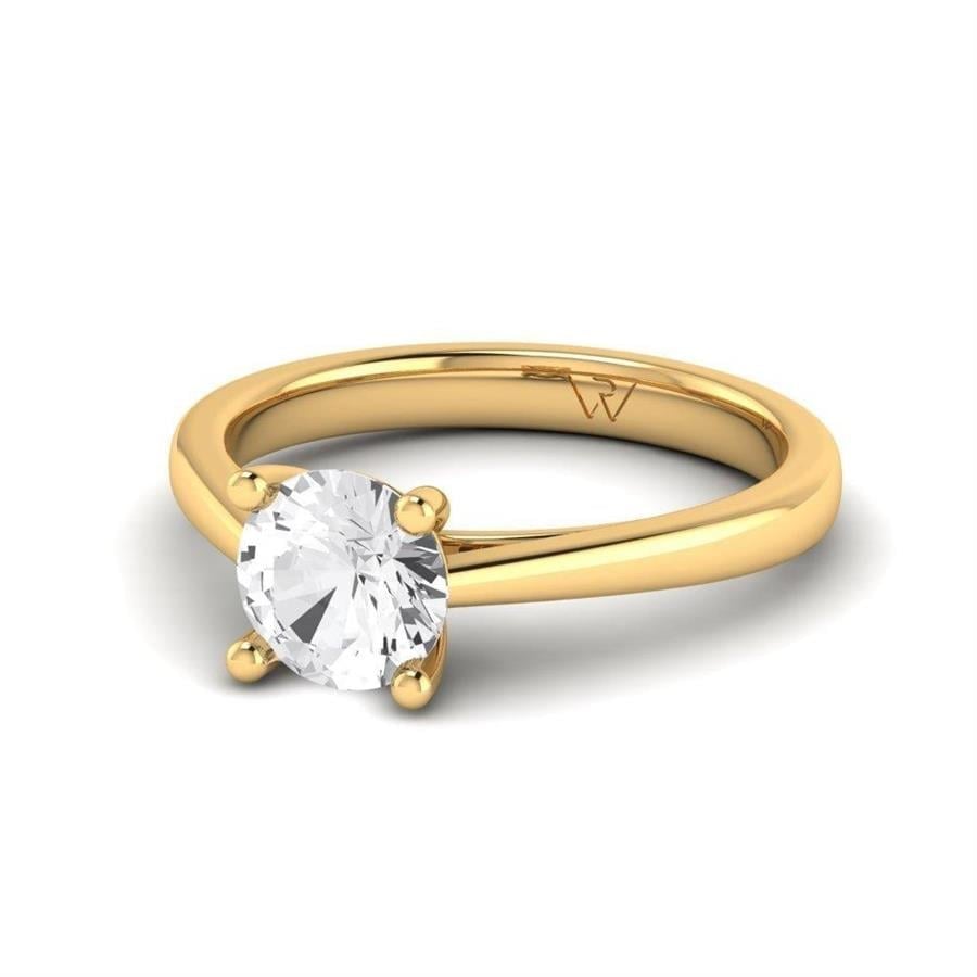 Solitaires Magnifique Or Jaune Diamant de Synthèse 2 ct