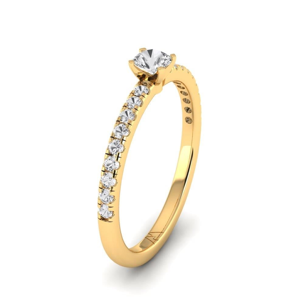 Solitaires Minik Or Jaune Diamant 0.45 ct