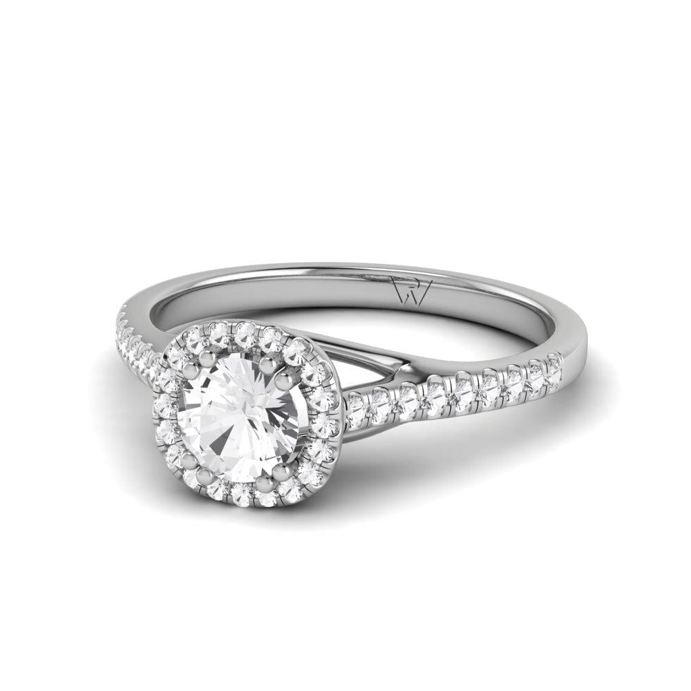 Solitaires Miroir Or Blanc Diamant 0.67 ct