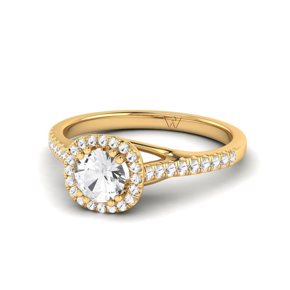Solitaires Miroir Or Jaune Oxyde de zirconium 0.67 ct