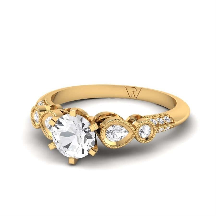 Solitaires Mélodie Or Jaune Diamant 1.05 ct