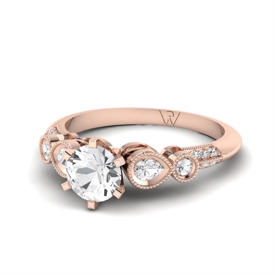 Solitaires Mélodie Or Rose Diamant 1.05 ct