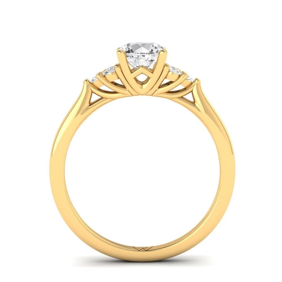 Solitaires Nacrée Or Jaune Diamant 0.8 ct